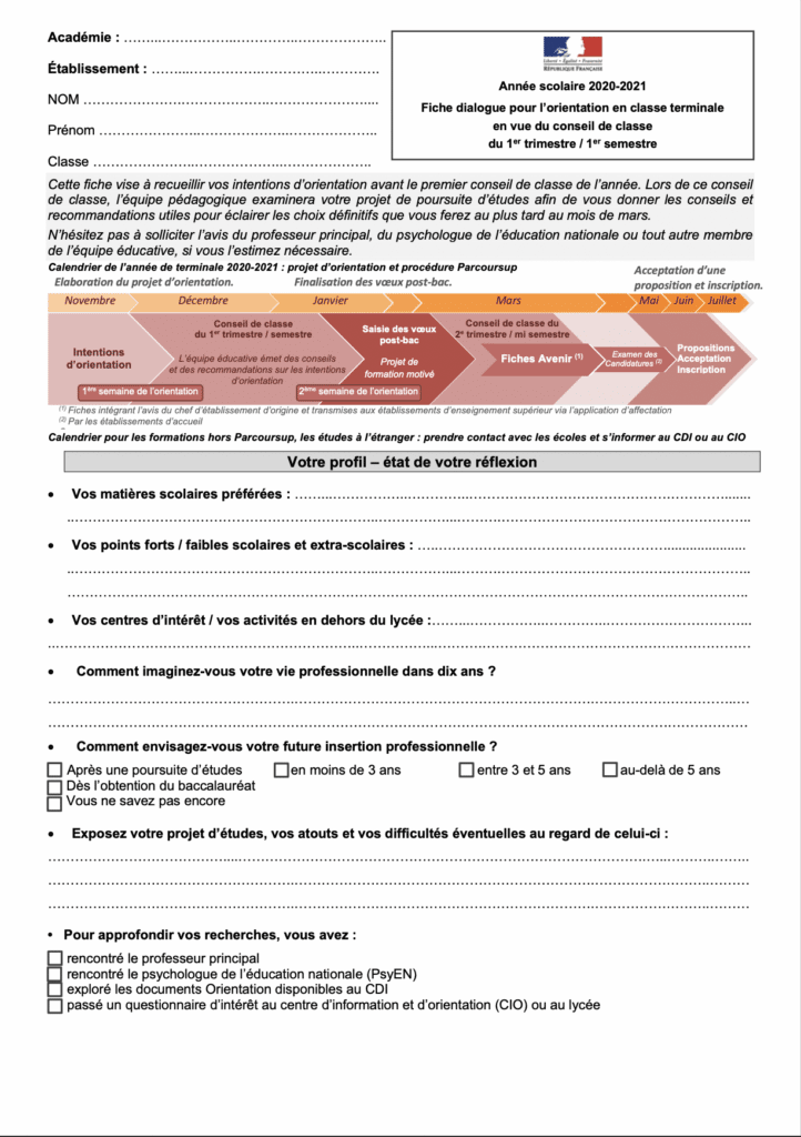 Fiche de dialogue parcoursup p1