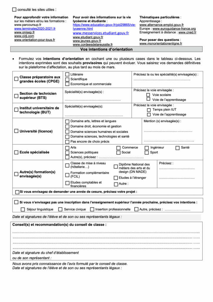 Fiche de dialogue parcoursup p2